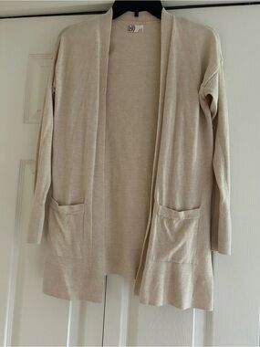 SO Cream Open-Front Women's Cardigan with Pockets